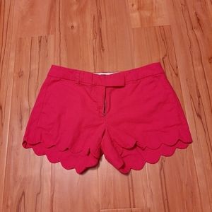 J Crew scallop shorts
